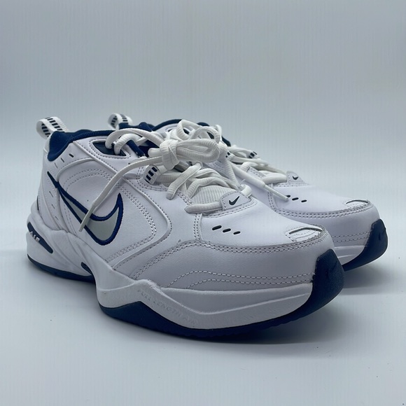 Nike Air Monarch IV White Blue (416355-102) Wide Width 4E - Picture 2 of 4